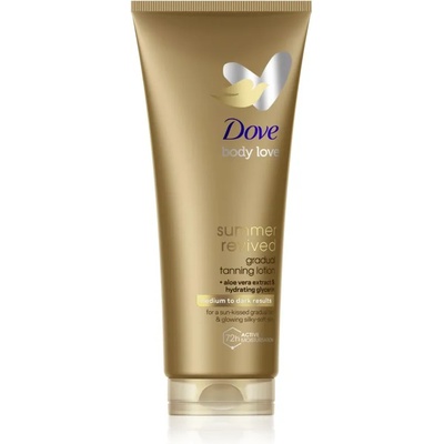 Dove Summer Revived автобронзант мляко за тяло цвят Medium to Dark 200ml