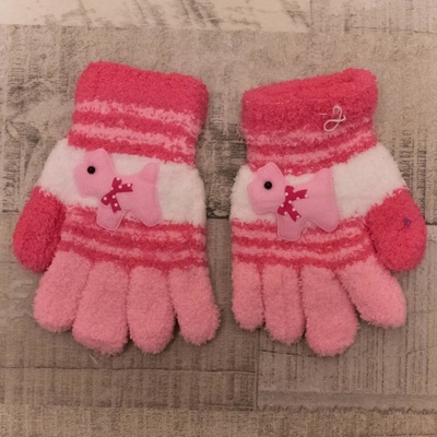Havko detské ružové rukavice