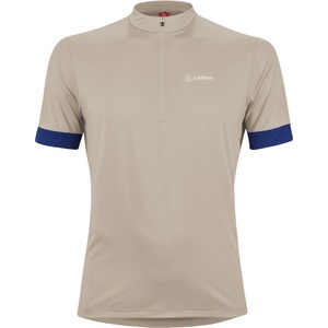 Löffler Фланелка с къс ръкав за колоездене Löffler Bike Shirt Half-Zip Pukka Cycling jersey - Sahara - размер 50 (EU) (056-3502-0812)