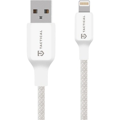 Tactical iPhone 14 Plus / 14 Pro Max / 14 Pro TACTICAL STITCH THREAD кабел за данни USB - Lightning, 100 см, БЯЛ 57983126576 (57983126576)