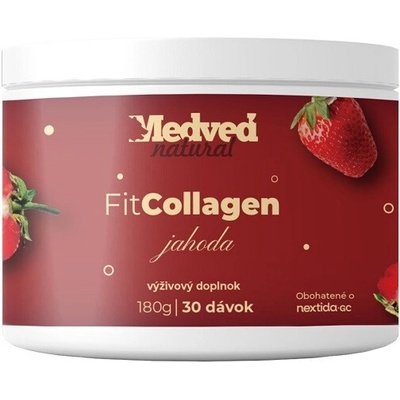 Medveď natural FIT Collagen jahoda 180 g