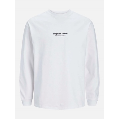 Jack and Jones Тениска Jack and Jones Men's Long Sleeve Crew Neck T-Shirt - Bright White