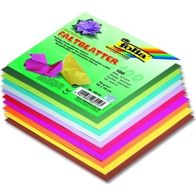 Papíry na origami 100ks 20x20cm mix Folia