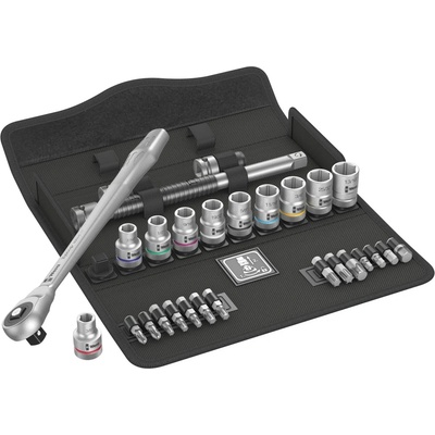 Wera 004080 Račňová sada Zyklop Metal 1/2" typ 8100 SC 10, palcová 28 dielov