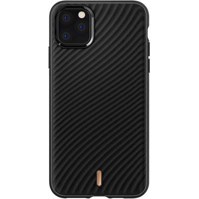 Spigen Ciel Wave Shell Case - дизайнерски силиконов (TPU) калъф за iPhone 11 Pro Max (черен)