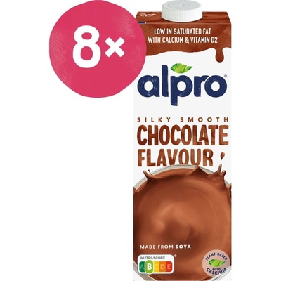 Alpro sójový nápoj s čokoládovou příchutí 8 x 1 l