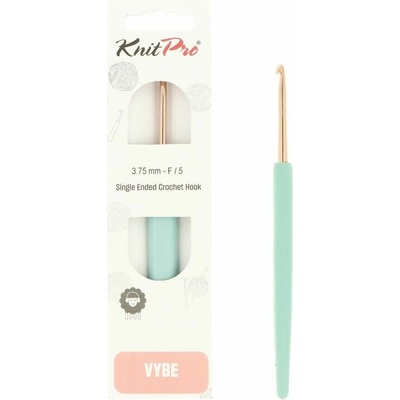 KnitPro VYBE Rose Gold hliníkový háčik 3,75mm