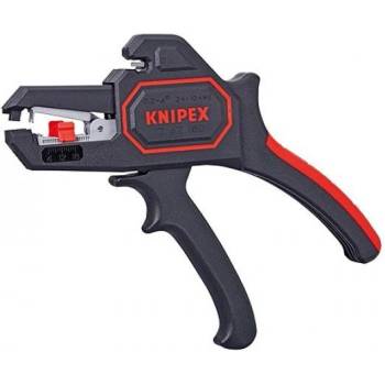 KNIPEX Клещи заголващи автоматични, черно-фосфатирани, жило Ø0.2-6мм, ръкохватка 180мм, с отваряща пружина, /до изчерпване/ - K (K1262180SB)