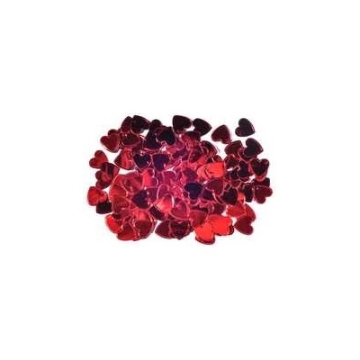 Dekorace srdce červené 15 mm/14 g