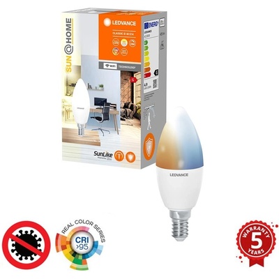 Ledvance LED žiarovka E14 B35 4,9W 25W 425lm CCT 200° CRI95 SMART+ WIFI Stmievateľná SUNATHOME CLASSIC