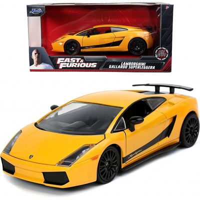 JADA auto Rychle a zběsile Lamborghini Gallardo tlakově lité žluté 1:24