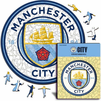 Fan-shop Dřevěné MANCHESTER CITY Crest 150 dielov