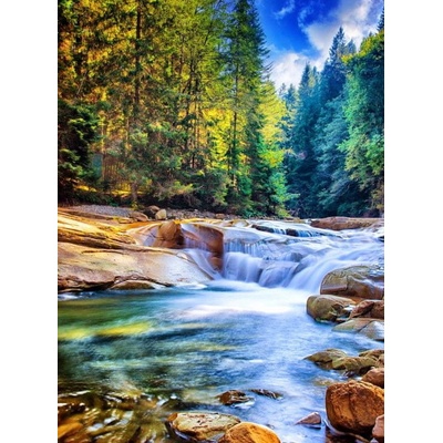 Grafika Beautiful Waterfall in the Forest 2000 dielov