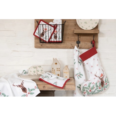Clayre & Eef Holly Christmas 50 x 70 cm
