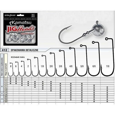 Kamatsu Jigová hlava vel.3 16g