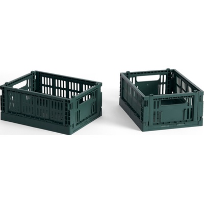 Hay Colour Crate Mini Кошници за съхранение тъмнозелени, 2 бр (AE358-A668-AE77)