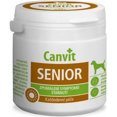 Canvit Senior - витаминен препарат против стареене за кучета 100 табл. / 100 г