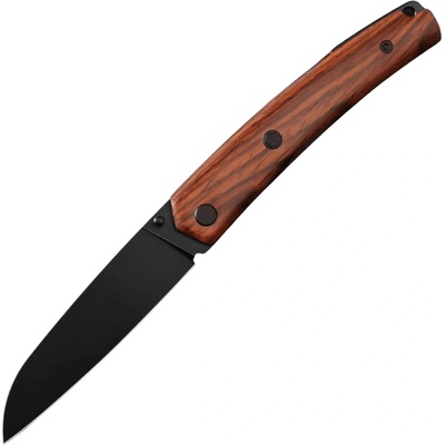 Petrified Fish Patte V6 8,7 cm, Black PVD Stonewash, dřevo cocobolo