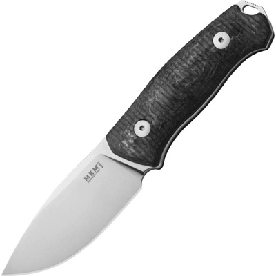 MKM SMALL LOV – M390 SATIN čepel, marble carbon fiber rukojeť, +kožené pouzdro na kapsu