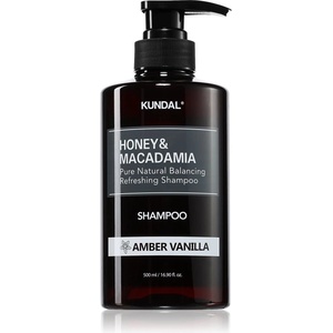 KUNDAL Honey & Macadamia Amber Vanilla натурален шампоан за суха и увредена коса 500ml