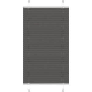 vidaXL Плисирана щора черна 75x100 cm Ширина на плата 74, 4 cm (4015121)