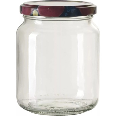 Gastro Zaváracie poháre skrutkovacie viečko s ovocným motívom 6 ks x 390ml