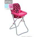 PlayTo Jídelní židlička pro panenky Dorotka růžová