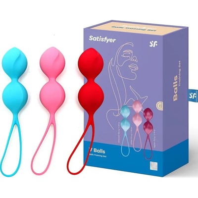 Комплект, вагинални топчета с различни тежести - Satisfyer Balls C03 (SATISFY058)