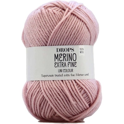 Drops Merino Extra Fine 40 pudrová růžová