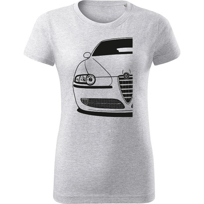 Tričko Alfa Romeo 147 dámske tričko Bledosivá