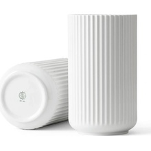 LYNGBY Porcelánová váza Vase White 25 cm, bílá barva, porcelán