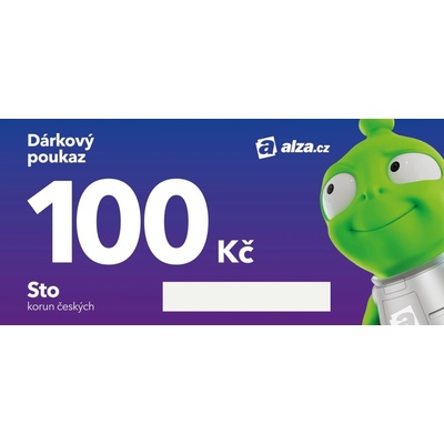 Elektronický dárkový poukaz Alza.cz na nákup zboží v hodnotě 100 Kč