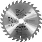VERKE Режещ диск с твърдосплавни пластини 180x22, 2мм 30T 66338 (V44025)