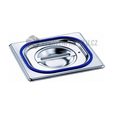 Veko GN 1/6 plné s tesnením nerezové 14,2 x 17,6 cm 3173350