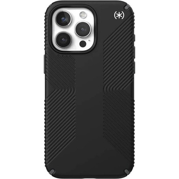 Speck Екстремен Калъф за iPhone 16 Pro, Speck Presidio 2 Grip Case, Черен (840168543779)