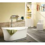 Inter Ceramic бяла акрилна свободностояща вана 170x84 см с въздушни дюзи (LB 1783 NEW)