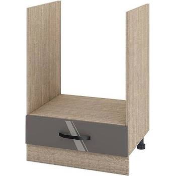 Image 1 of ИРИМ Долен кухненски шкаф за вградена фурна Сити МФ-Антрацит гланц-05-36 60 см