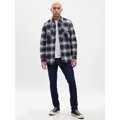 GAP džínsy skinny softmax GapFlex tmavo modrá