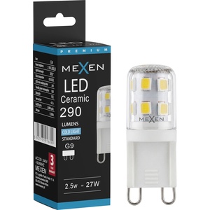 Mexen Aura LED Лампа G9, 2, 5W, Студена - 6500K, 290 lm - L121-G9-0265-01 (L121-G9-0265-01)