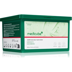 Medicube Super Cica Daily Quick Mask успокояваща платнена маска с подхранващ ефект 30 бр