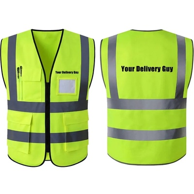 Veiras Светлоотразителнa жилеткa за доставчици ISA с надпис -Your Delivery Guy (XL-1)