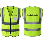 Veiras Светлоотразителнa жилеткa за доставчици ISA с надпис -Your Delivery Guy (XL-1)