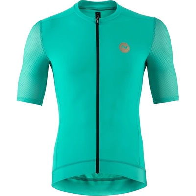 Nalini Мъжка фланелка с къс ръкав за колоездене Nalini Pure Gold Jersey Cycling jersey - Tourquaise (056-4014-0314)
