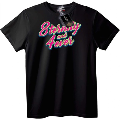 NOONEBRAND Тениска 8ternity и 4ever - 4XL, Black
