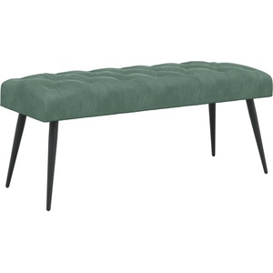 vidaXL Пейка с копчета Морско зелено 110 x 40 x 46 cm Кадифе (42038582)