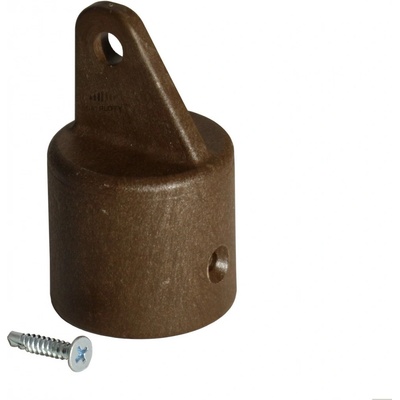 Koncovka vzpěry s okem, průměr 42 mm, hnědá