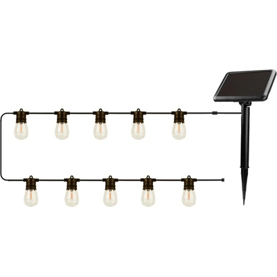 FOREVER FLS-60 WW solárna LED svetelná reťaz 10 ks 7,5 m IP44