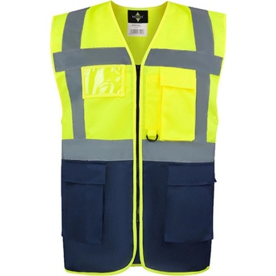 Korntex Hamburg multifunkčná reflexná vesta KX810 Signal Yellow