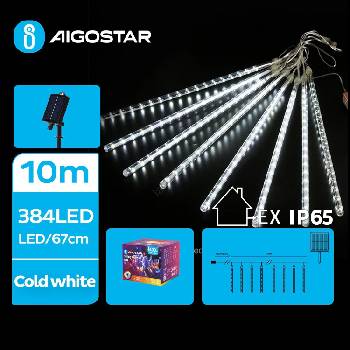 Aigostar - LED соларна коледна верига 384xLED/13m IP65 студено бяло (AI1209)