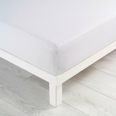 douceur d'intérieur Biela napínacia plachta jersey Jersy 140x190
